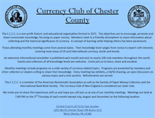 Tablet Screenshot of currencyclubofchestercounty.org